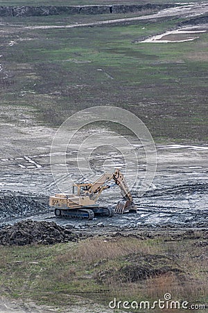 Crawler excavator Ð’Ð­ÐšÐ¡-30L in quarry Editorial Stock Photo